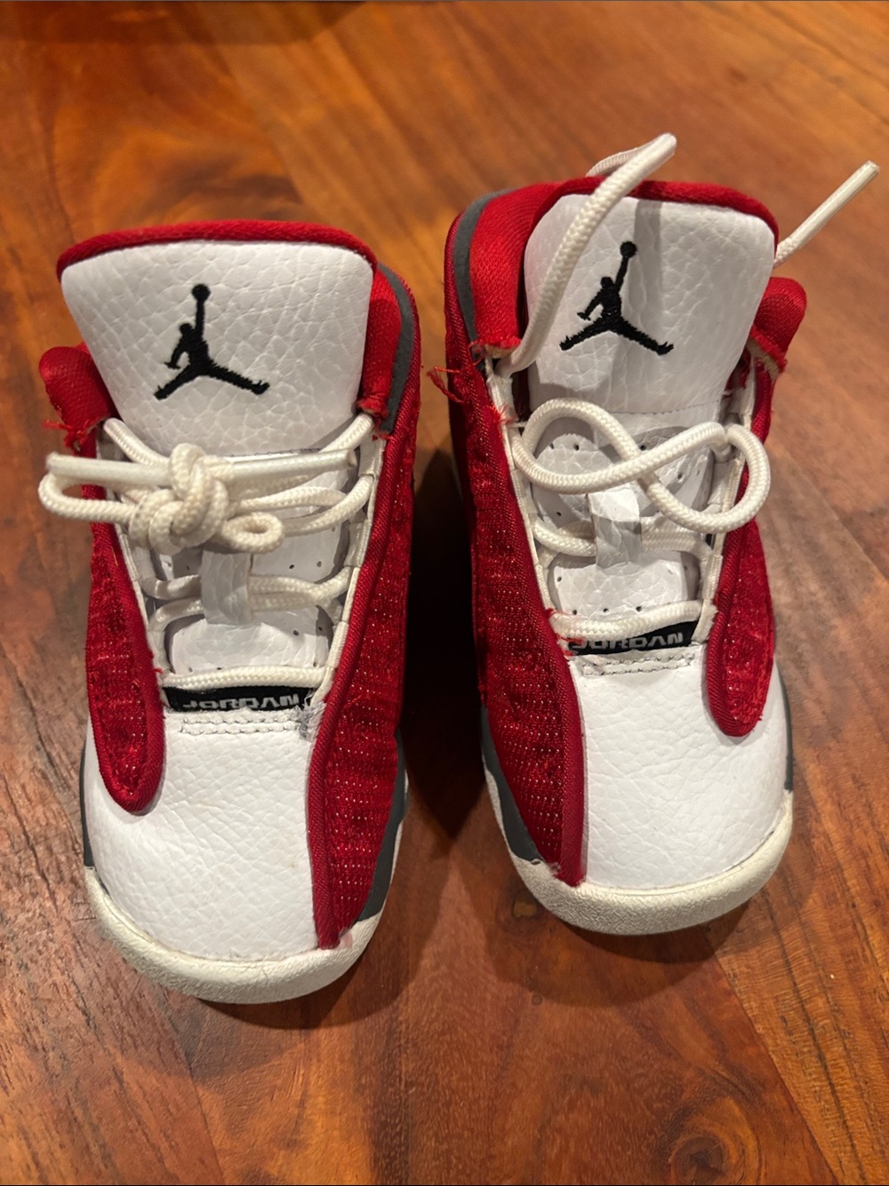 Kids' Jordan 13 Red and White Basketball Sneakers - Jordan Style